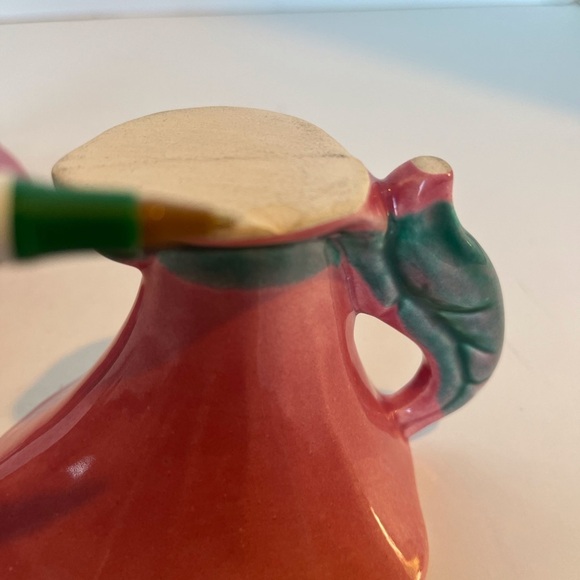 Whapeton Rosemead Pottery Lily Shaped Sugar Bowl and Creamer 1940s - Picture 8 of 12